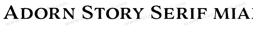 Adorn Story Serif mianfeiziti字体转换